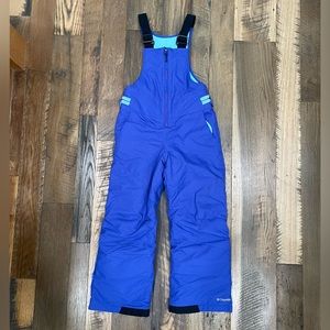 Columbia Omni Tech Snowboard ski bibs girl 10-12